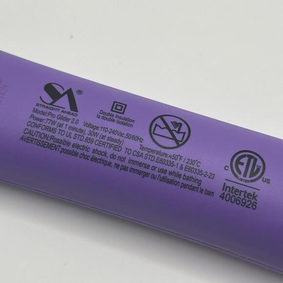 Straight Ahead Pro Glider 2.0 Straightening Comb Purple - Picture 6 of 6